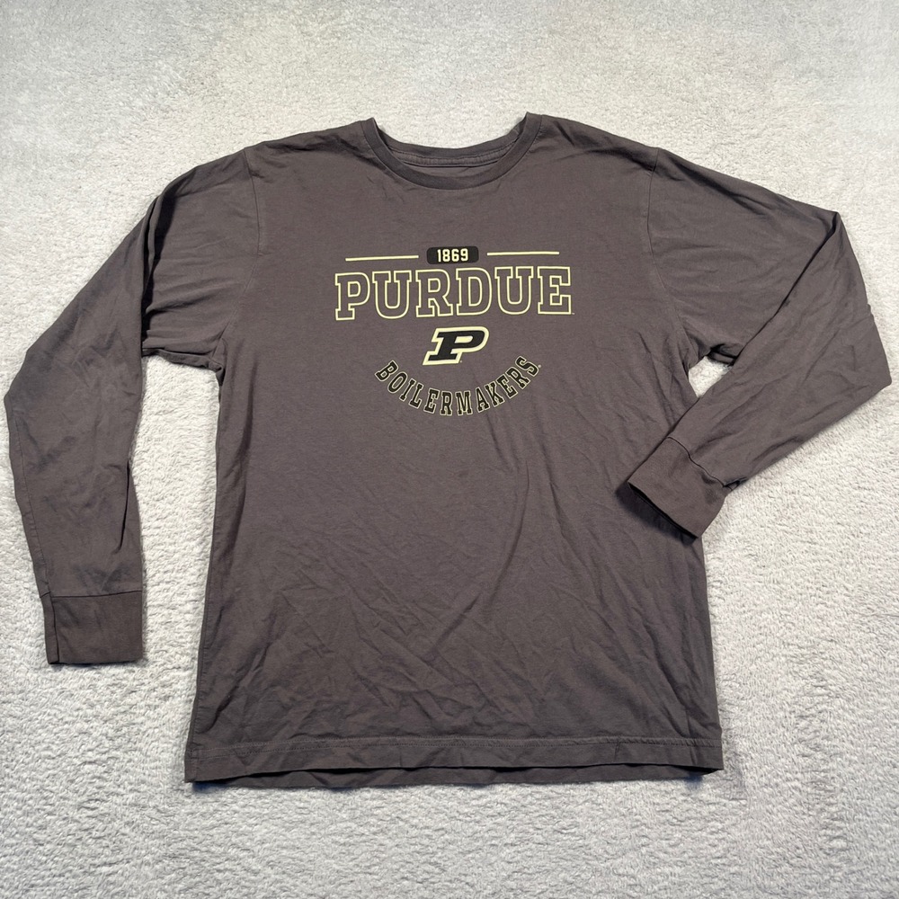 Purdue‎ Team Store Boilermakers Long Sleeve T-Shirt College Graphic Top Kids L